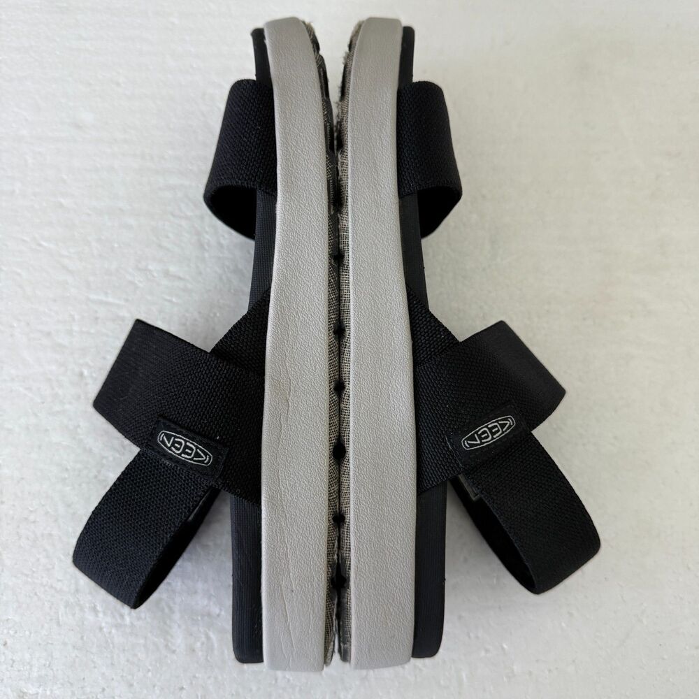 Keen Elle Backstrap Sandal Stretch Straps Recycled Outdoor Size 10.5 Black - Picture 7 of 13